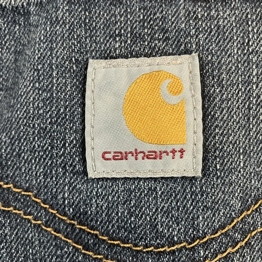 Carhartt Relaxed Fit Jeans Mens 40x30 Blue Straight Leg Workwear BD1483
